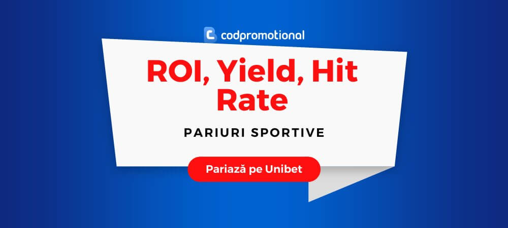 ROI, Yield, Hit Rate la Pariurile Sportive
