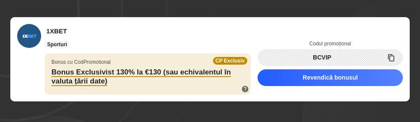 Cod Promoțional Moldova